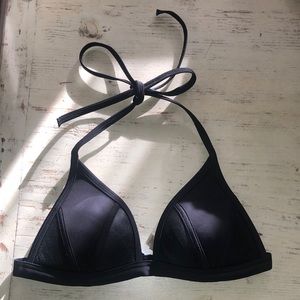 PINK Victorias Secret Push Up Bikini Top — Black